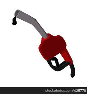 Gasoline pump cartoon icon isolated on a white background. Gasoline pump cartoon icon