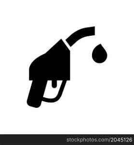 gasoline pump nozzle icon vector solid style