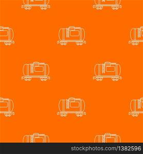 Gasoline railroad tanker pattern vector orange for any web design best. Gasoline railroad tanker pattern vector orange