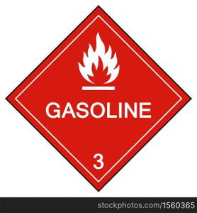Gasoline Symbol Sign Isolate On White Background,Vector Illustration EPS.10