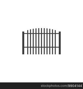 Gate icon flat design vector