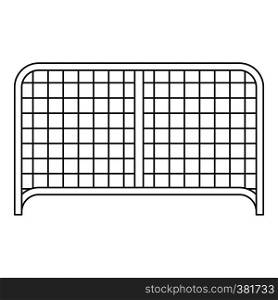 Gate icon. Outline illustration of gate vector icon for web. Gate icon, outline style