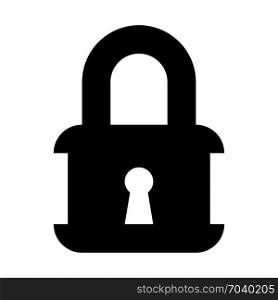 gate lock, icon on isolated background