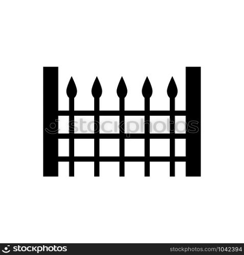 Gate or fence icon