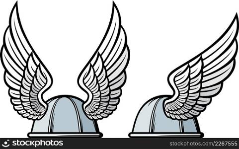 Gaul (Gaelic) warrior helmet with wings