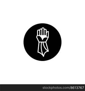 gauntlet icon vector design templates white on background