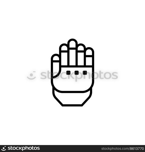 gauntlet icon vector design templates white on background