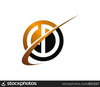 gd,dg letter faster logo icon illustration vector design