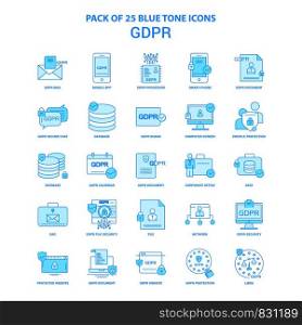 GDPR Blue Tone Icon Pack - 25 Icon Sets