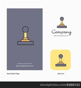 Gear box Company Logo App Icon and Splash Page Design. Creative Business App Design Elements
