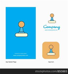 Gear box Company Logo App Icon and Splash Page Design. Creative Business App Design Elements