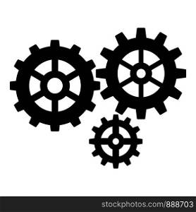 Gear cog icon. Simple illustration of gear cog vector icon for web design isolated on white background. Gear cog icon, simple style