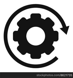 Gear development icon simple vector. Earth sdg. Eco recycle. Gear development icon simple vector. Earth sdg
