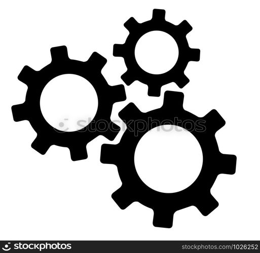 gear engineering symbol vector