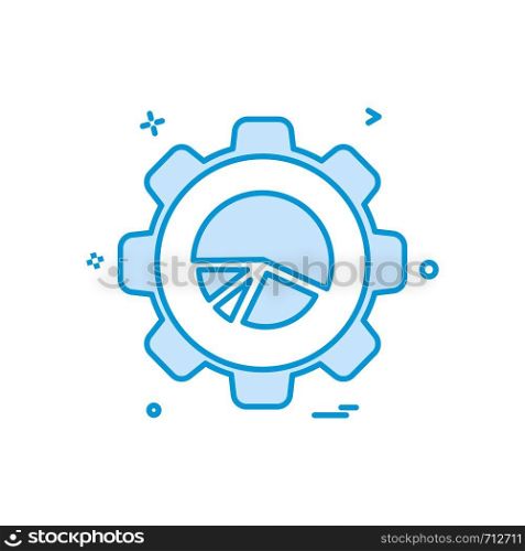 Gear icon design vector