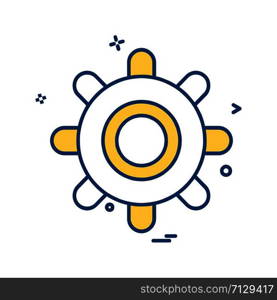 Gear icon design vector