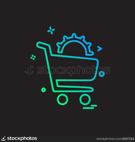 Gear icon design vector