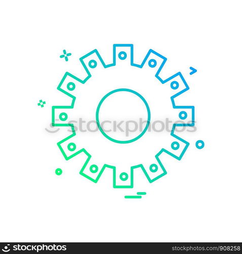 Gear icon design vector