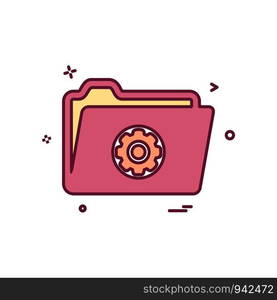 Gear icon design vector