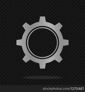 Gear icon isolated. Vector illustration