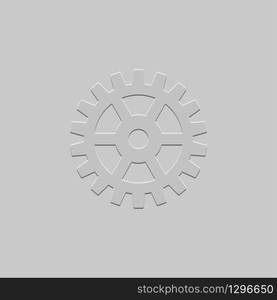 Gear icon isolated. Vector illustration