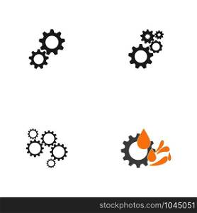 gear icon logo vector icon illustration