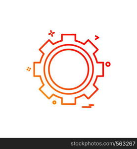 gear icon vector design