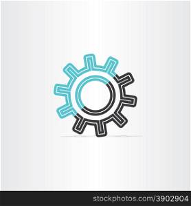 gear icon vector logotype symbol design element