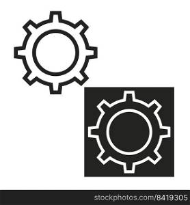 Gear icons. Cogwheel gear, setting symbol. Vector illustration. Stock image. EPS 10.. Gear icons. Cogwheel gear, setting symbol. Vector illustration. Stock image. 