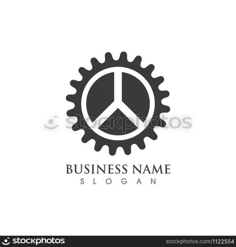 Gear Logo creative Template vector icon illustration design