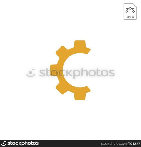 gear logo design abstract business vector element isolated. gear logo design abstract business vector isolated