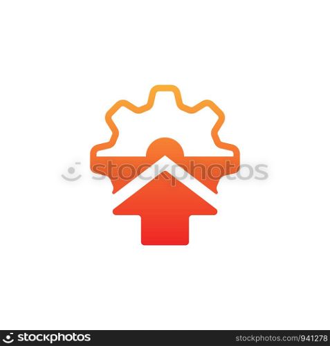 gear logo design industrial icon element illustration - vector. gear logo design industrial icon element illustration