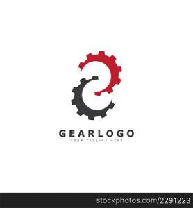 Gear logo design template illustration  vector