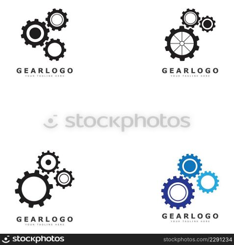 Gear logo design template illustration  vector
