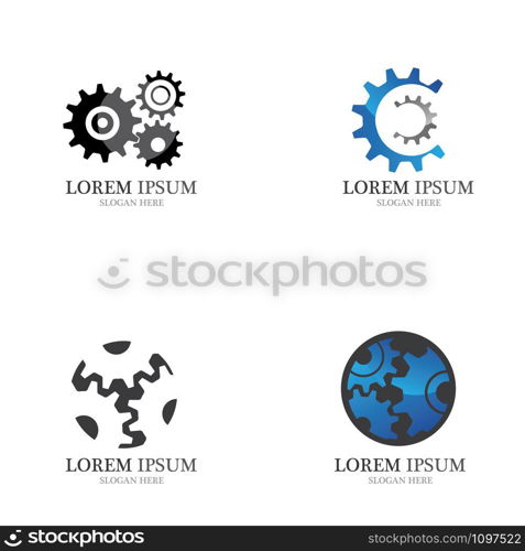 Gear Logo Template vector icon illustration design