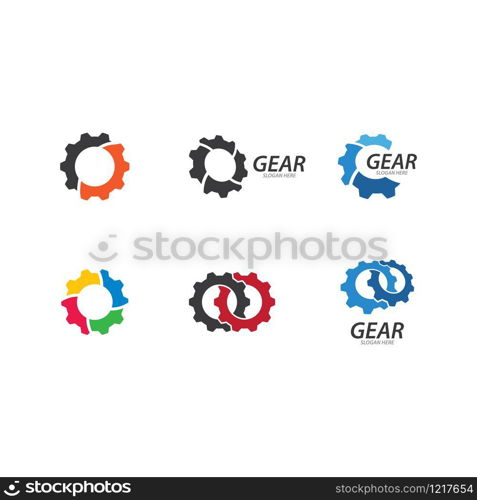 Gear Logo Template vector icon illustration design