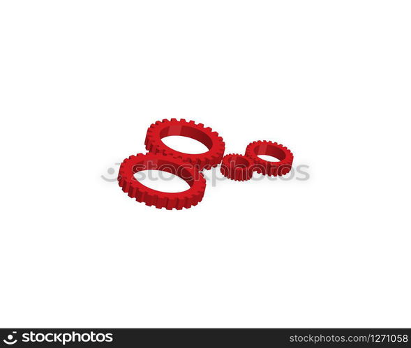 Gear Logo Template vector icon illustration design