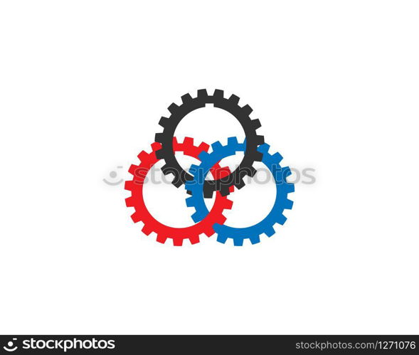 Gear Logo Template vector icon illustration design