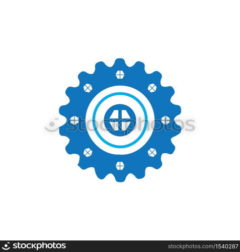 Gear Logo Template vector icon illustration design