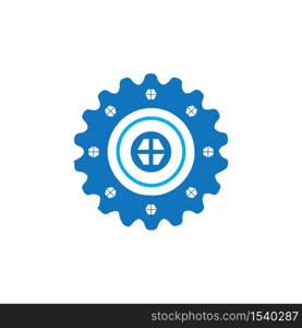 Gear Logo Template vector icon illustration design