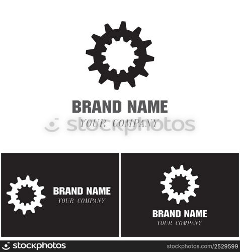 Gear Logo Template vector icon illustration design