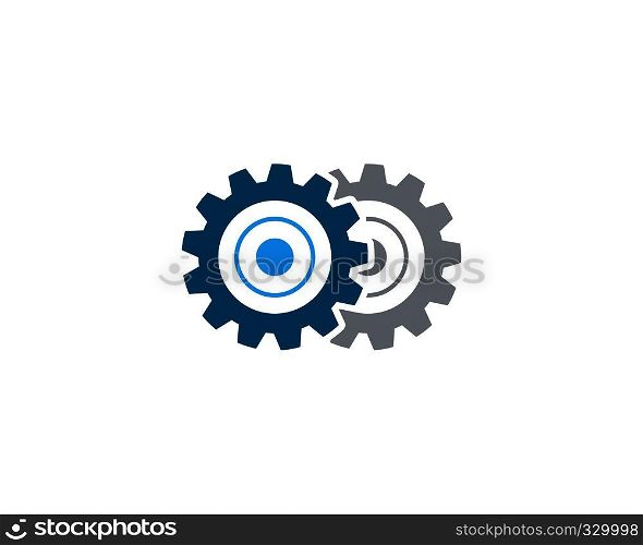 Gear Logo Template vector icon illustration design