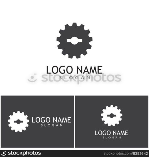 Gear Logo Template vector icon illustration design