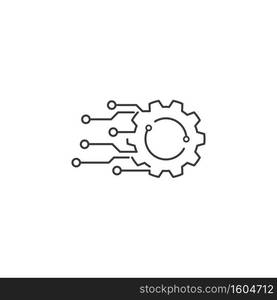 Gear logo vector illustration design