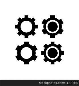 Gear Setting Icon Vector Logo