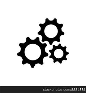 Gear setting logo icon vector image