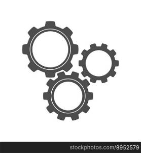Gear silhouettes vector image