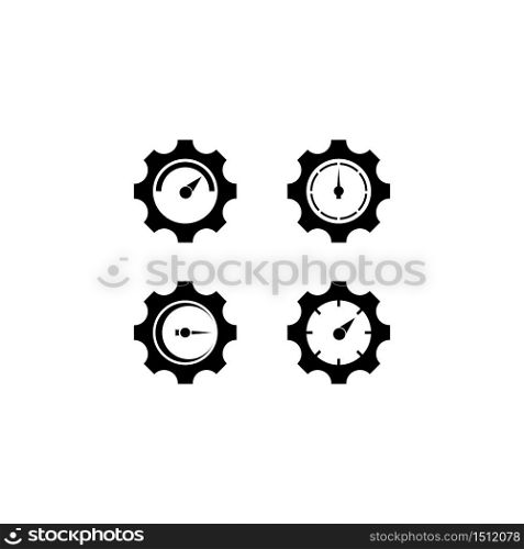 Gear Speed logo template vector illustration