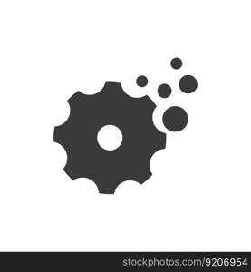 Gear technology logo vector flat design template