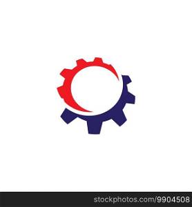 Gear technology logo vector illustration design